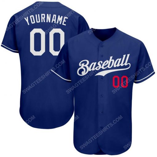Custom team name royal white and red full printed baseball jersey 1 - Copy (2)