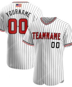 Custom team name white black strip red-black american flag baseball jersey 1 - Copy