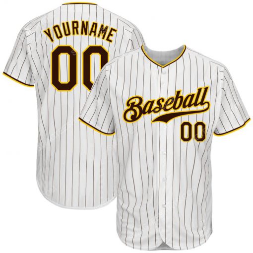 Custom team name white brown strip brown-gold full printed baseball jersey 1 - Copy (2)