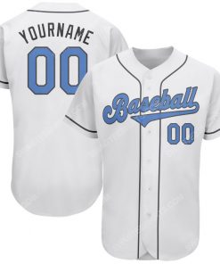 Custom team name white light blue-dark gray father's day baseball jersey 1 - Copy (2)