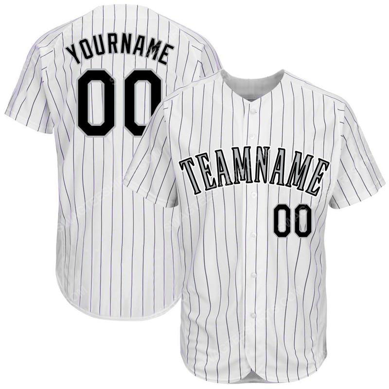 Custom team name white purple strip black-gray full printed baseball jersey 1 - Copy (2)