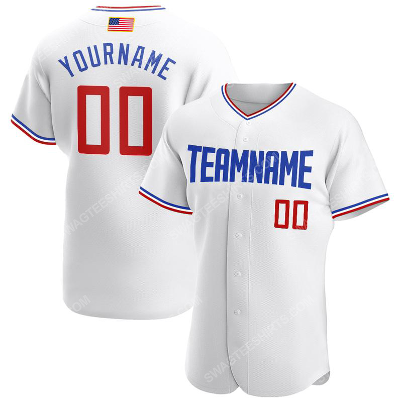 Custom team name white red-royal american flag baseball jersey 1 - Copy (2)