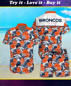 National football league denver broncos printing hawaiian shirt
