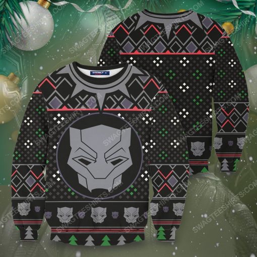 A wakanda black panther ugly christmas sweater 2