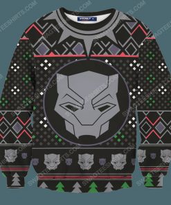 A wakanda black panther ugly christmas sweater 3