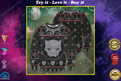 A wakanda black panther ugly christmas sweater