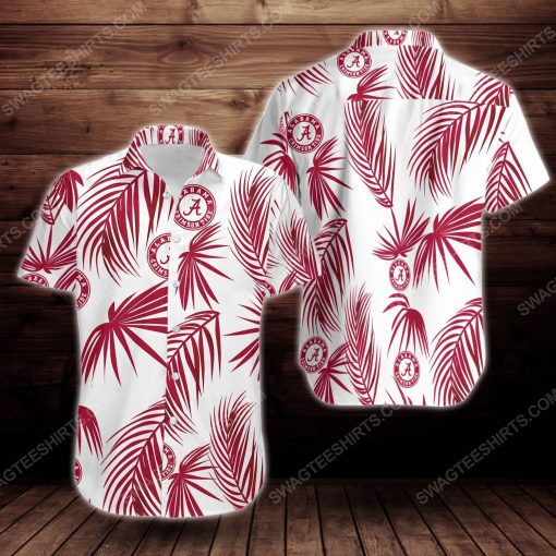 Alabama crimson tide football short sleeve hawaiian shirt 2