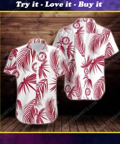 Alabama crimson tide football short sleeve hawaiian shirt