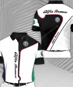 Alfa romeo automobiles racing all over print polo shirt 1