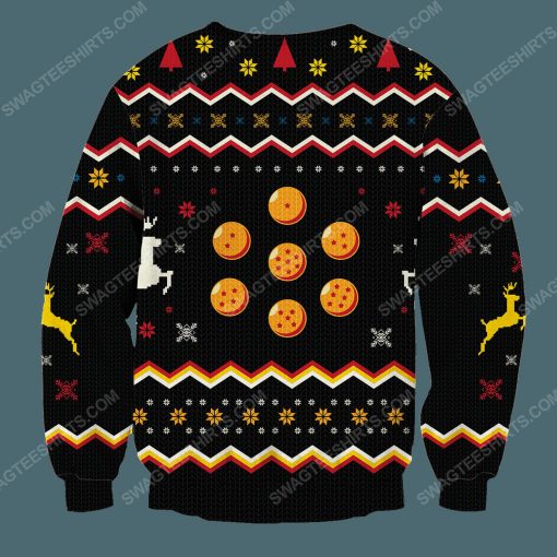 All i want for christmas is to reach over 9000 full print ugly christmas sweater 4