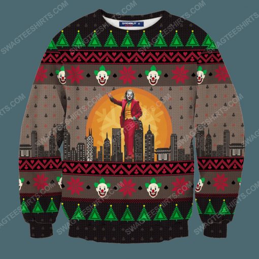 Arthur fleck joker full print ugly christmas sweater 3