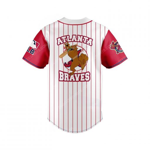 Atlanta braves and scooby doo all over print baseball jersey 3