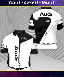 Audi sports car racing all over print polo shirt