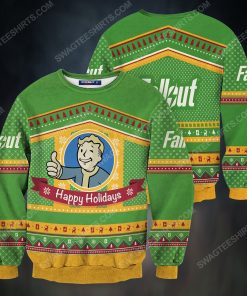 Bunker happy holidays full print ugly christmas sweater 2
