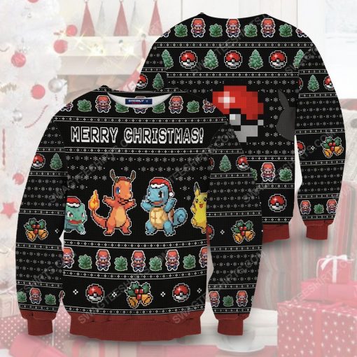 Christmas pokemon full print ugly christmas sweater 2