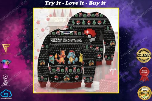 Christmas pokemon full print ugly christmas sweater