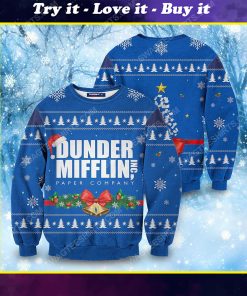 Christmas the office dunder mifflin holiday ugly christmas sweater