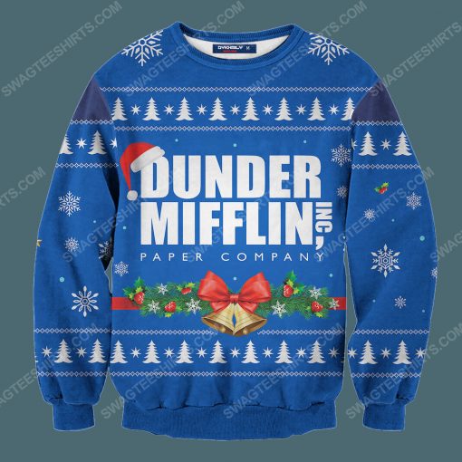Christmas the office dunder mifflin holiday ugly christmas sweater 3