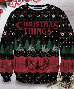Christmas things stranger things full print ugly christmas sweater 5