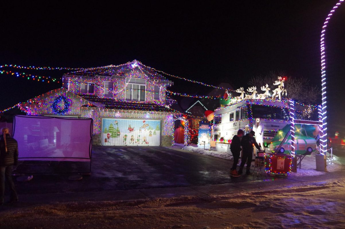 Cousin Eddie's RV is included in an Alberta man's recreation of the Griswold residence