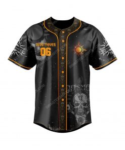 Custom Godsmack rock band all over print baseball jersey 3