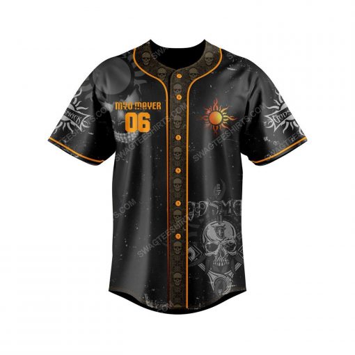 Custom Godsmack rock band all over print baseball jersey 3 - Copy