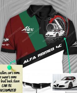 Custom alfa romeo sports car racing all over print polo shirt 1