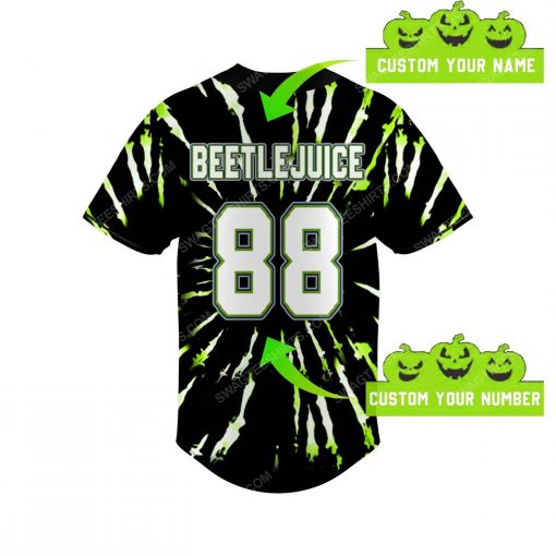 Custom beetlejuice october boy all over print baseball jersey 3 - Copy