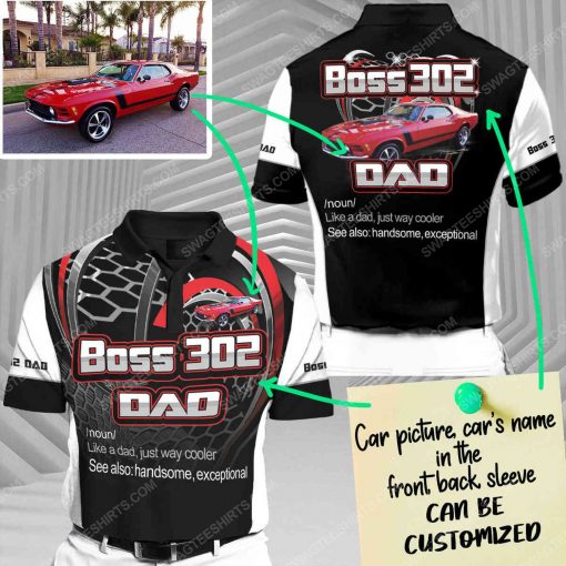 Custom boss 302 dad racing car all over print short sleeve polo shirt 1 - Copy (3)