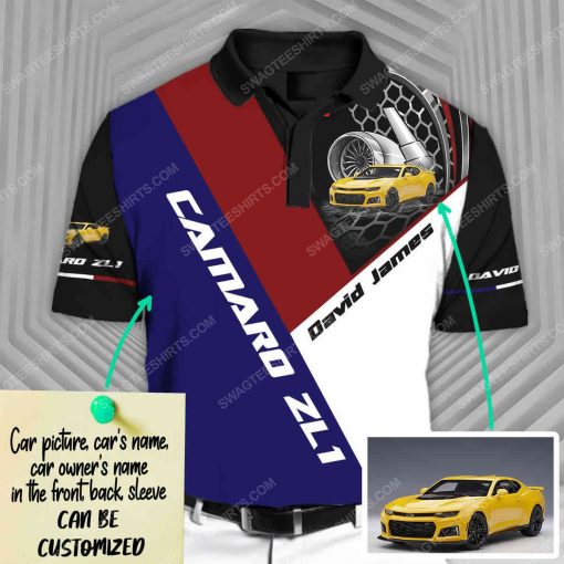 Custom chevrolet camaro car racing all over print polo shirt 1 - Copy (2)