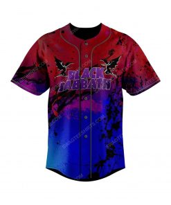 Custom colorful black sabbath rock band all over print baseball jersey 2
