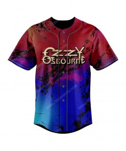 Custom colorful ozzy osbourne all over print baseball jersey 2