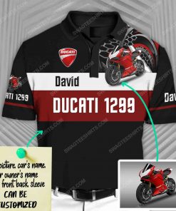 Custom ducati sports car racing all over print polo shirt 1 - Copy