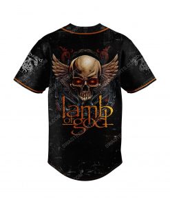 Custom lamb of god rock band all over print baseball jersey 3 - Copy