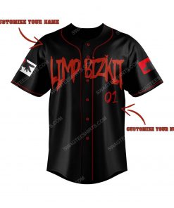 Custom limp bizkit rock band all over print baseball jersey 2