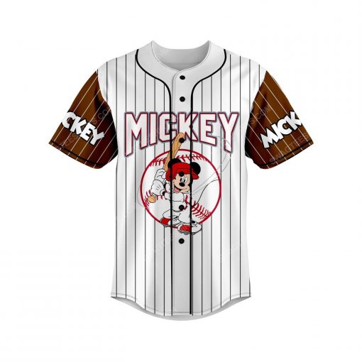 Custom mickey mouse all over print baseball jersey 2