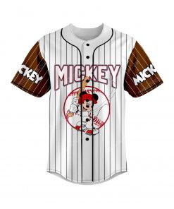 Custom mickey mouse all over print baseball jersey 2 - Copy