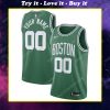 Custom name boston celtics full print basketball jersey