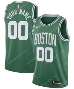 Custom name boston celtics full print basketball jersey 2