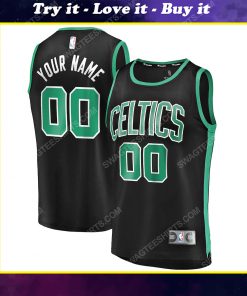 Custom name boston celtics nba full print basketball jersey