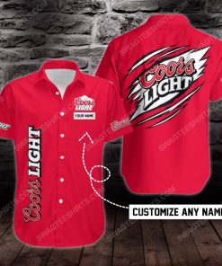 Custom name coors light beer short sleeve hawaiian shirt 2 - Copy
