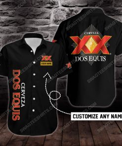 Custom name dos equis beer short sleeve hawaiian shirt 2