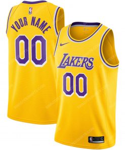 Custom name los angeles lakers full print basketball jersey 2