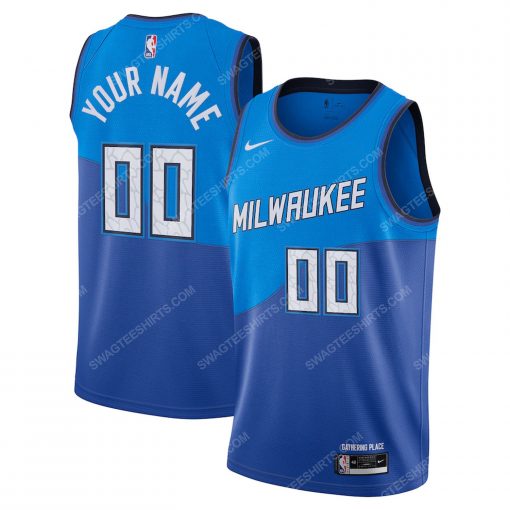 Custom name milwaukee bucks full print basketball jersey 2
