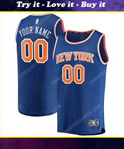 Custom name new york knicks full print basketball jersey