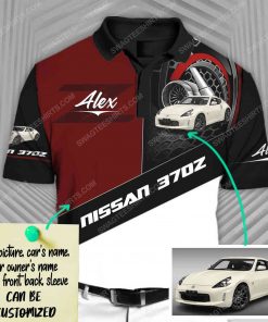 Custom nissan 307z sports car racing all over print polo shirt 1