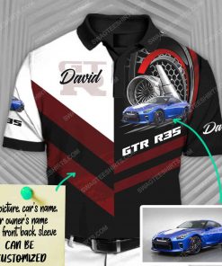 Custom nissan skyline gt-r sports car racing all over print polo shirt 1 - Copy