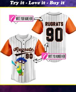 Custom rugrats tv show all over print baseball jersey