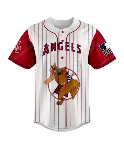 Custom scooby doo and los angeles angels baseball jersey 2
