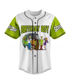 Custom scooby doo birthday boy baseball jersey 2